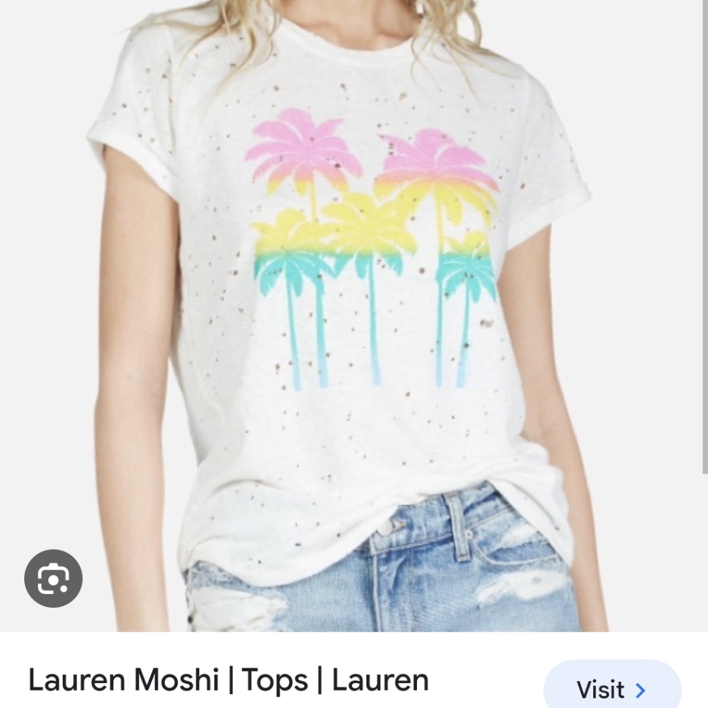 Lauren Moshi distressed tshirt